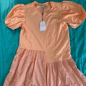 Peach summer dress